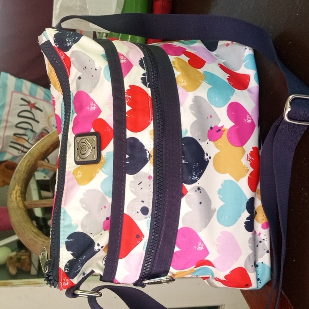 Brighton Nylon Heart Crossbody handbag